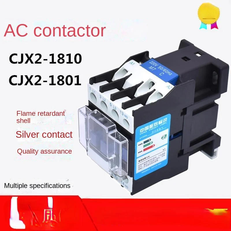 

AC Contactor CJX2-1810 18A CJX2-1801 220V 380v 110V 24V 36V Three Phase