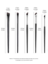 Deluxe 5 - Piece Precision Makeup Brush Set (1 Set of 5 Brushes)