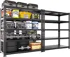 2 Packs All Metal 36" W x 16" D x 71" H Storage Shelves - 5 Tier Heavy Duty Adjustable Garage Shelving Unit Freestanding Shelf 1