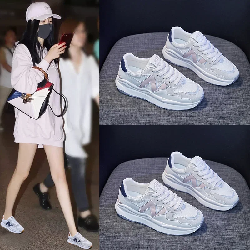 Women Sneakers Breathable Platform Shoes Ladies Sport Mesh Sneakers Woman Flat Shoes Fashion Soft Sole Footwear Tennis Shoes