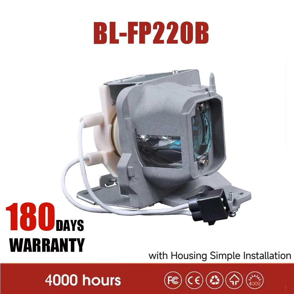 

BL-FP220B Projector Lamp for Optoma EH400 EH400+ W400 W400+ X400 X400+ Bulb With Housing SP.78B01GC01 Projectors Accessories