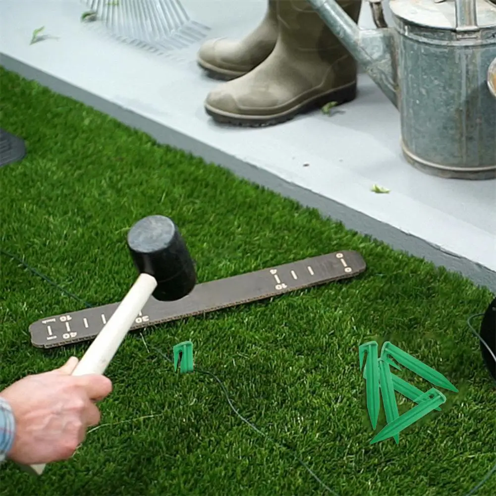 Garden Staples 20/50/100Pcs Lawn Mower Peg Boundary Nail Ground Spikes Fixing Pins