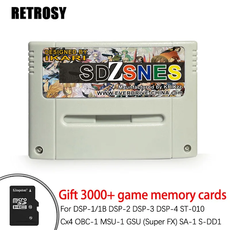 Cartouche de console de jeu vidéo Super DSP Version Plus, 3000 en 1, REV  3.0, carte de jeu pour SNES, 16 bits, nouveau