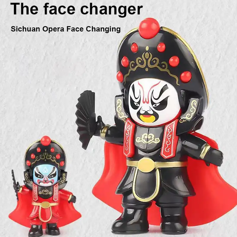 

Sichuan Opera Face Changing Doll Ornament Szechuan Peking Opera Mask Doll Home Decor Chinese Style Face Changing Toy Gifts