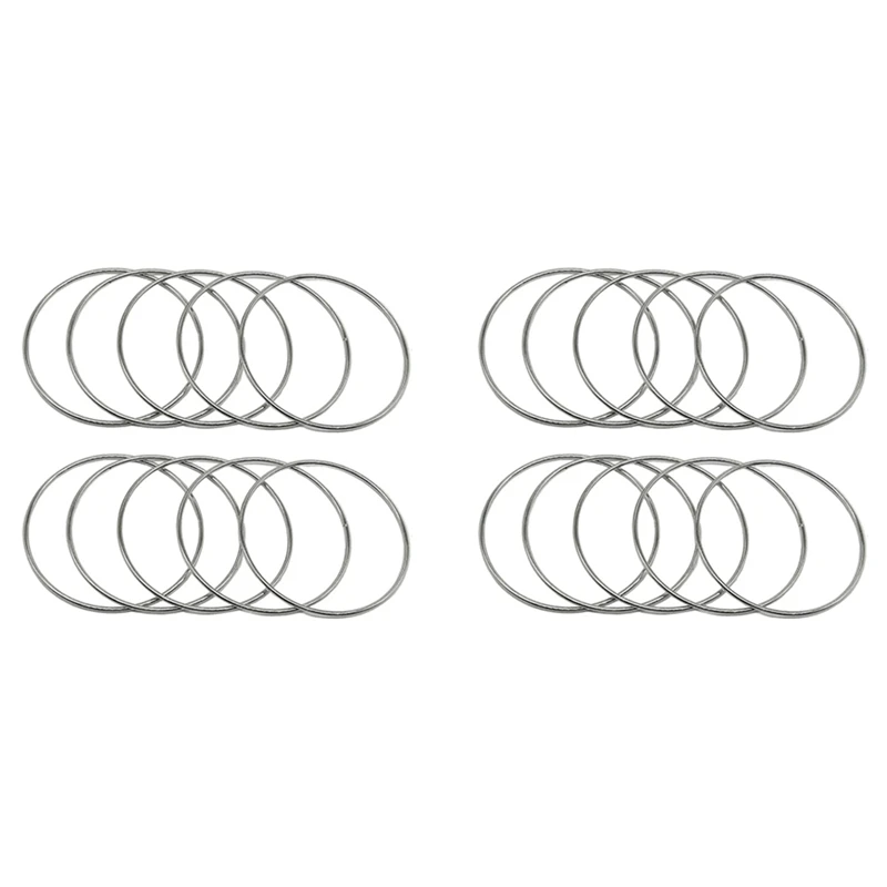 

Новинка, 24 шт., 4-дюймовые серебряные металлические кольца, кольца для макраме для ловцов снов, макраме и поделок своими руками