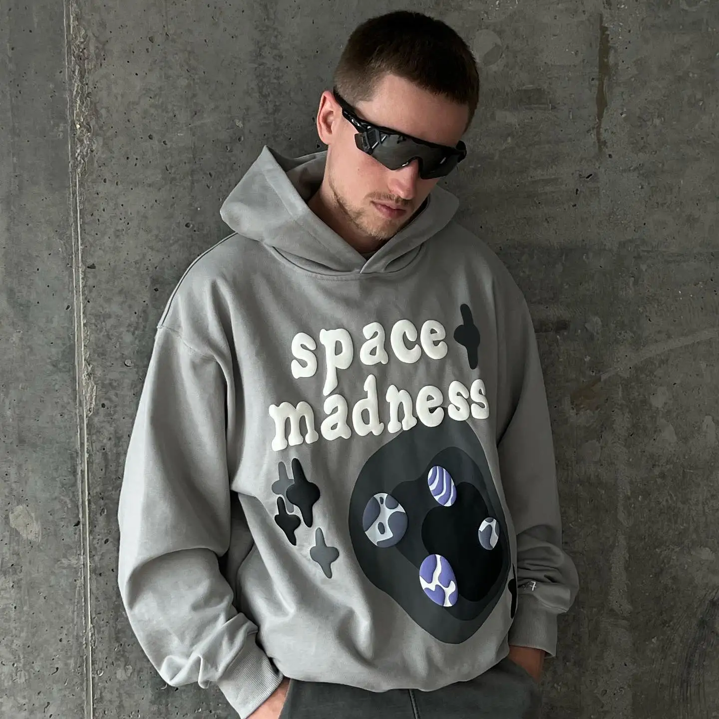 3D Letters Oversized Sweatshirt Unisex Hoodies - true deals cub