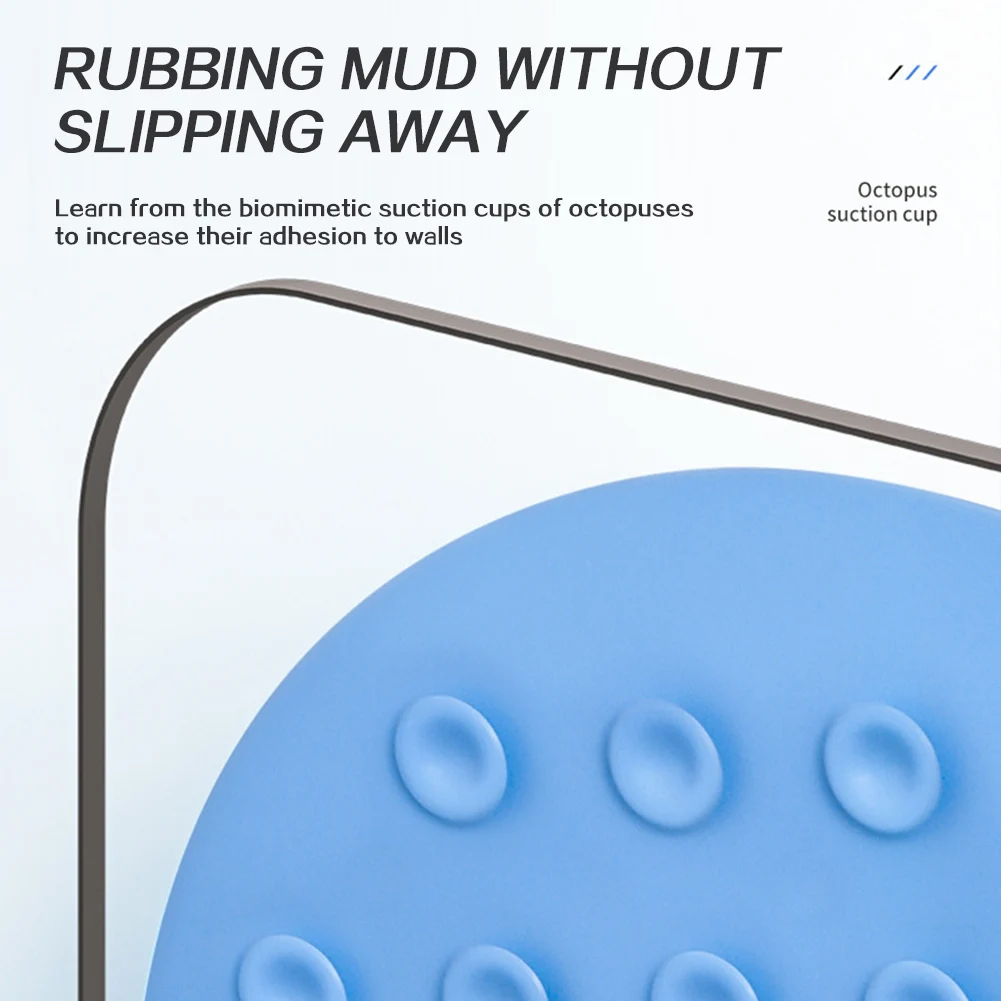 Foot Wash Brush Rub Back with Sucker Brush Bathroom Tool Foot Massage Pad Shower Massage Mat Exfoliating Bath Pad Bath Sponge