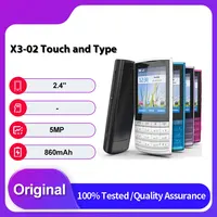 Unlocked Original X3-02 Touch and Type Single Sim GSM 3G  Mobile Phone Russian Arabic  Keyboard Made in Finland