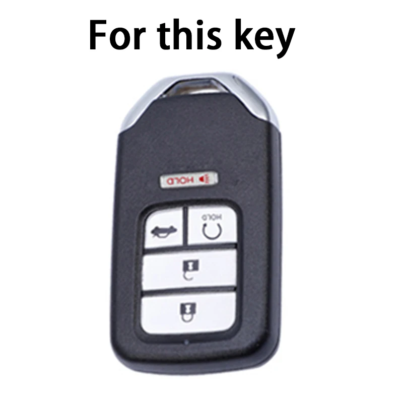 TPU Car Remote Key Case For Honda CRV CR-V Fit Civic Accord HR-V HRV City Odyssey XR-V Key Cover Holder Protector Key Chain Set 3
