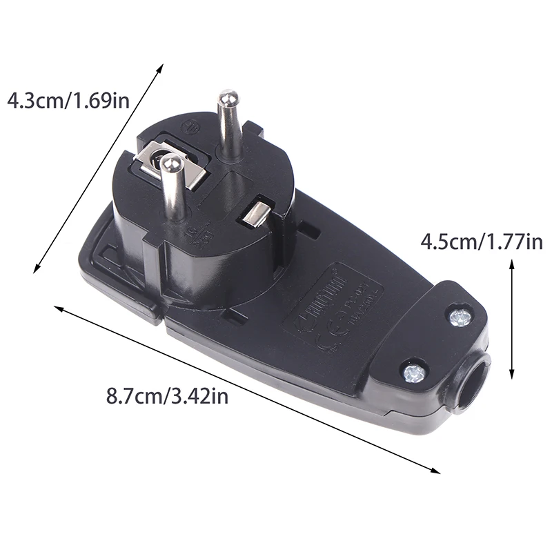 Flat Plug 250 V (16 A) Socket Adapter European Standard