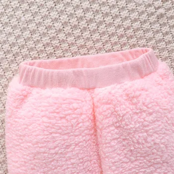 Newborn Baby Girls Clothes Sets New Winter Warm Fleece Suit Sweatshirts Pullovers+Pants 2Piece Outfits Costume Infant Clothing 5