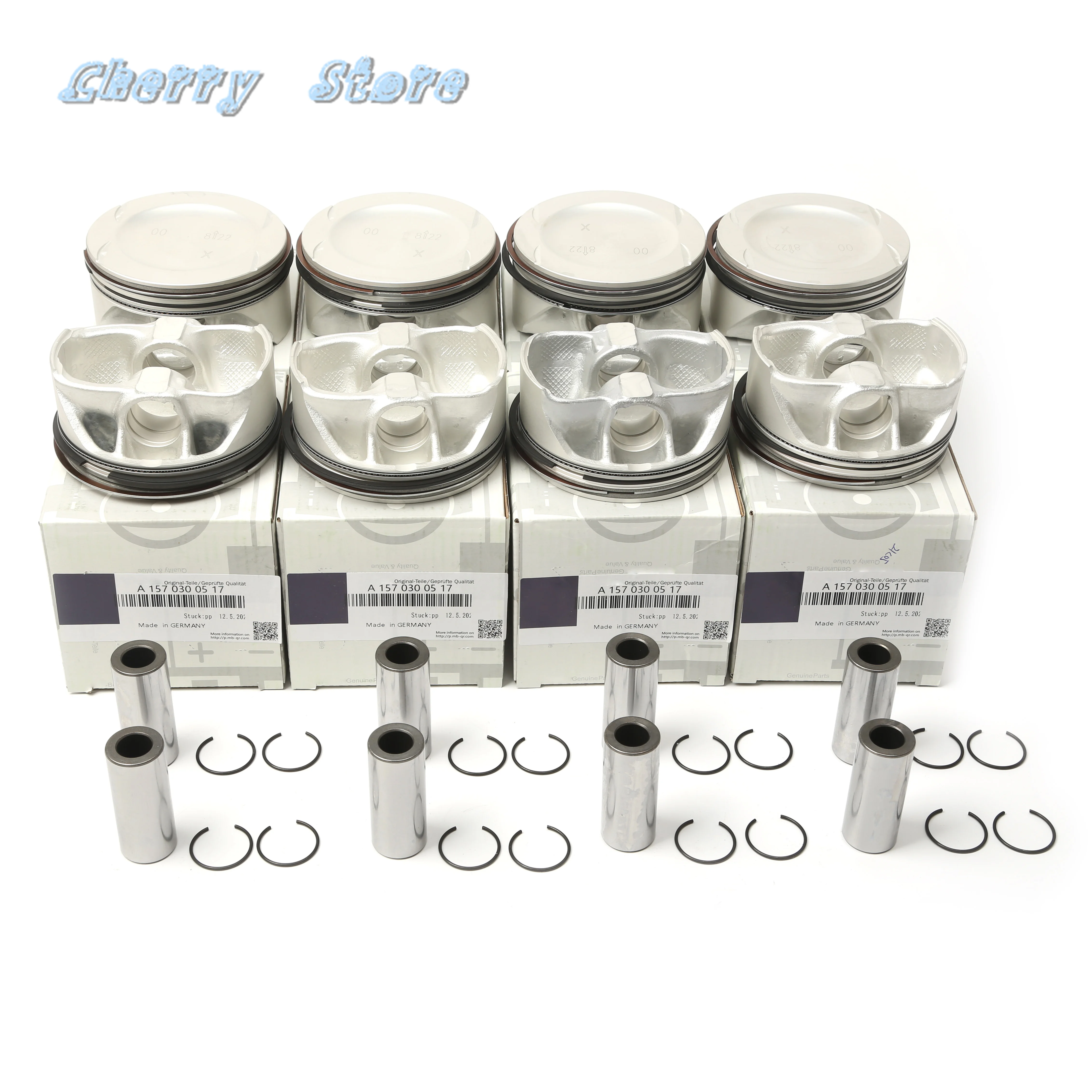 Engine 8Pcs Piston Assembly Set For Mercedes-Benz CLS 63 AMG E 63 