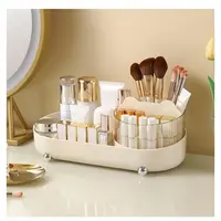 Cosmetic Desktop Storage Box Makeup Organizer 360 Degree Rotating Perfume Organizer Large Capacity Makeup Brush Holder 2