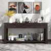 Console Table Hallway Sofa Entryway Side Table 63" Long Furniture with 4 Drawers and Bottom Shelf for Living Room Home Decor 3