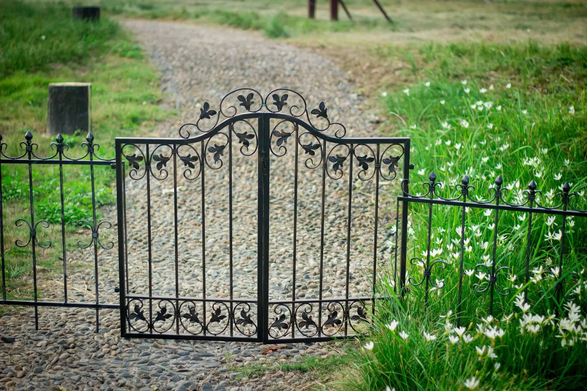 Outdoor Fence Iron Gate Door Garden Decorations