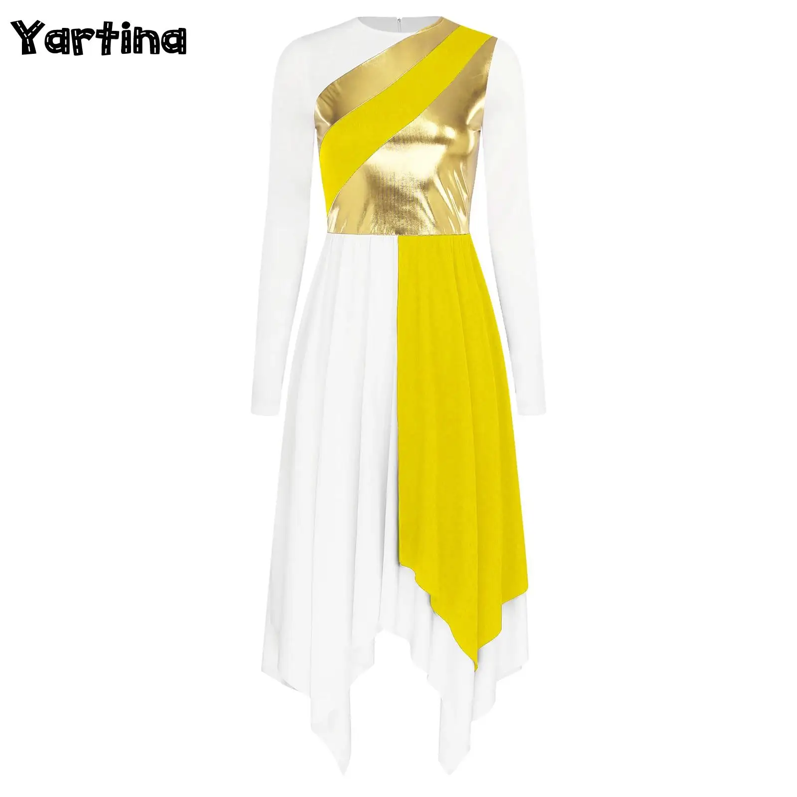 

Женское Ассиметричное платье с длинным рукавом, в стиле литарской церкви