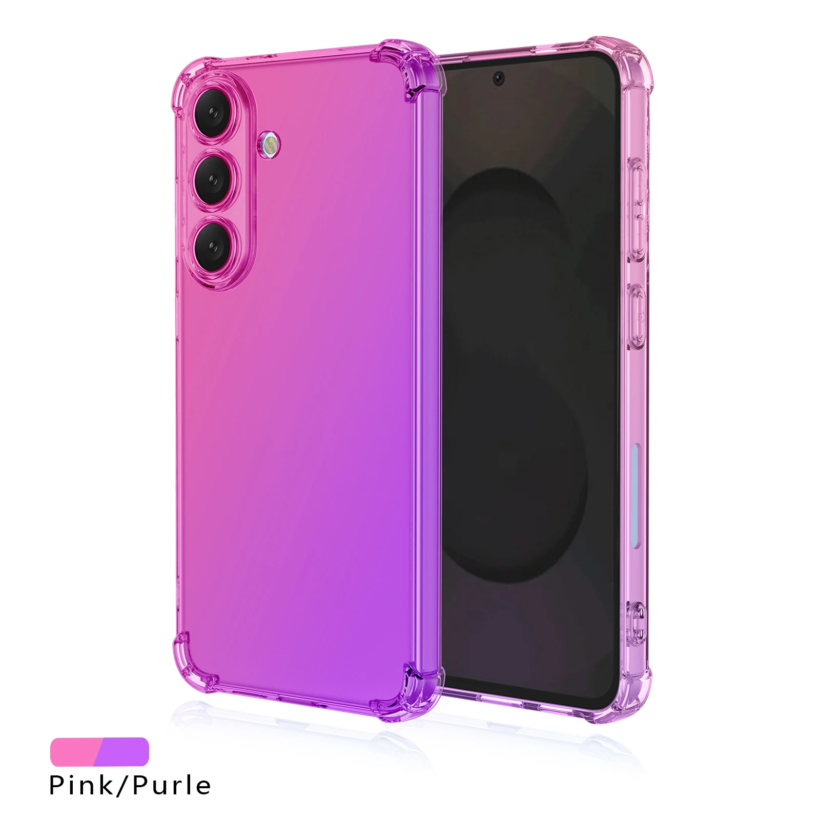 Shockproof Gradient TPU Protective Phone Case with Four-Corner Reinforcement