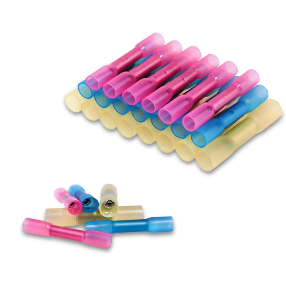 

Electrical Wire Terminals Solder Seal Sleeve Heat Shrink Butt Crimp Terminals Wire Connector Kit Waterproof Wire Cable Crimp