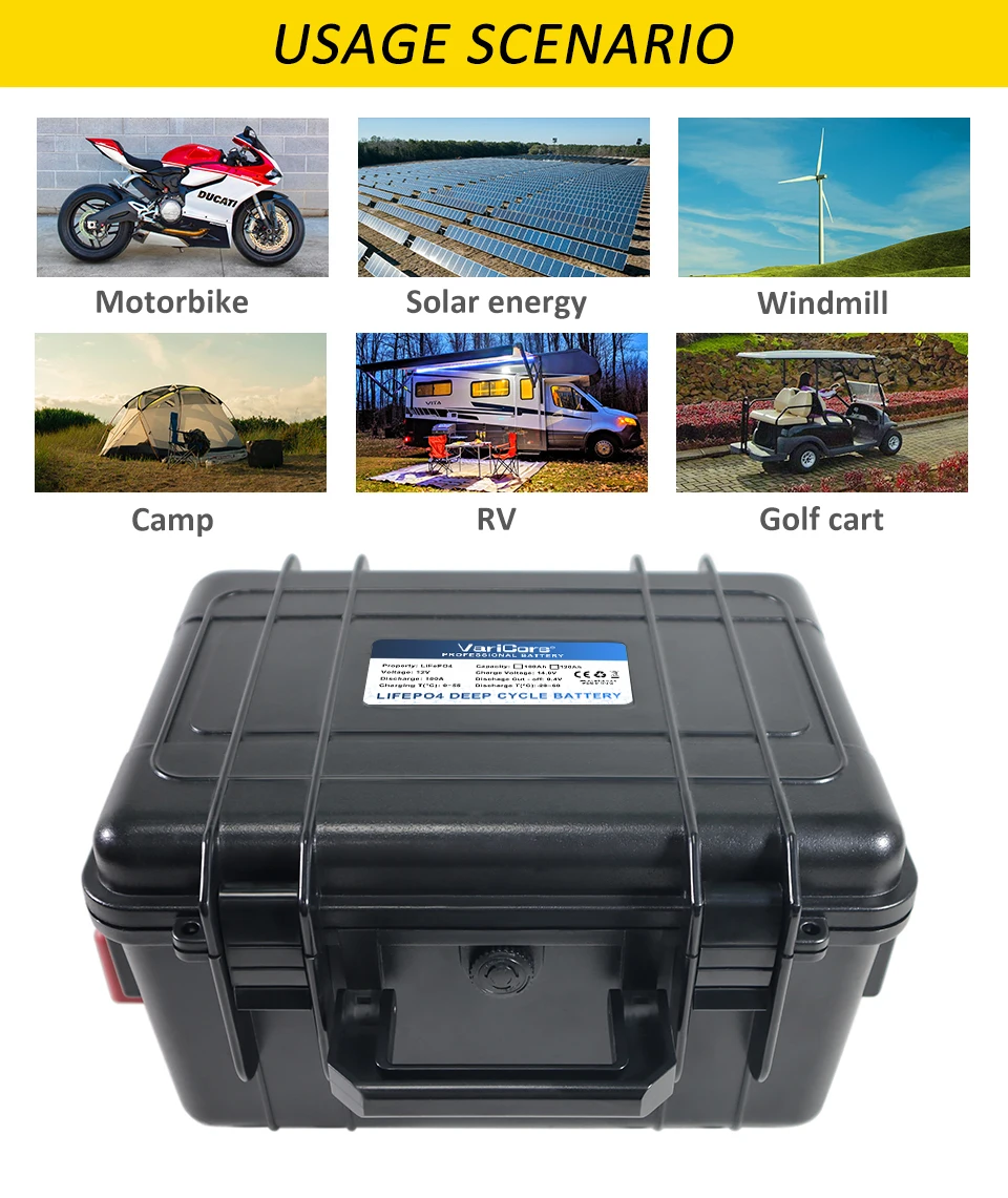 12v/12.8V 150Ah 100Ah LiFePO4 Battery 4s Multifunctional Portable suitcase Batte