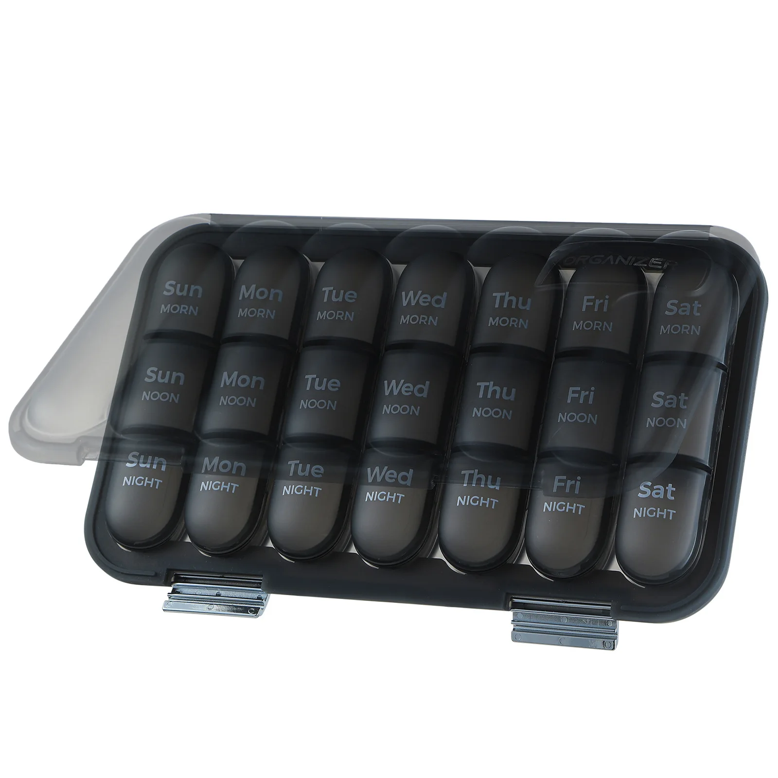 7 Day Pill Organizer 21/28 Compartments Large Pills Organizer Case for Medicine Vitamins Medication Travel Home Weekly
