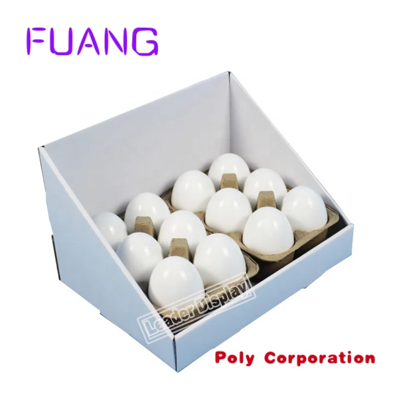 

Custom popup marketing mock up cardboard custom plate game garden tools finger ring macaron egg display stand