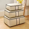 Large Capacity Clothes Quilt Organizer Dustproof Wardrobe Clothes Storage Bag Non-Woven Cabinet Organizer 2