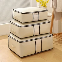Large Capacity Clothes Quilt Organizer Dustproof Wardrobe Clothes Storage Bag Non-Woven Cabinet Organizer 2