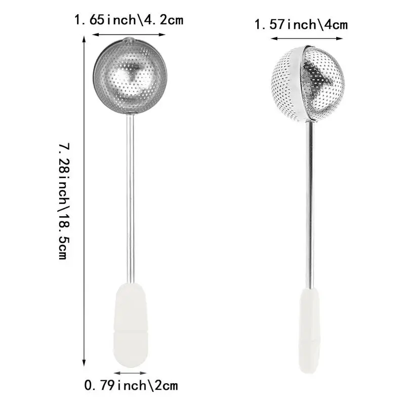 Tea Ball Strainer Stainless Steel Tea Leak Maker Accessories For Drinkers Loose Leaf Infuser Diffusers For