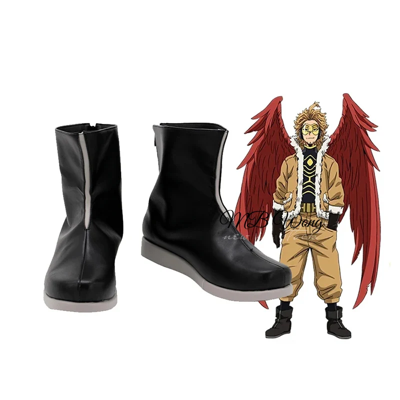 

My Hero Academia Boku No Hero Academia Hawks Anime Cosplay Flat Shoes Boots Halloween Costume Props Custom Made