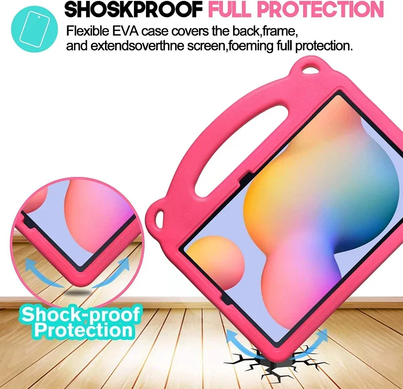 Capa de Punho à Prova de Choque Eva para Ipad Capa Infantil Ipad Air 10.9 2023 Mini Pro 11 9.7 10.22023 2023 2023 Ipad 10ª Geração - Imagem 3
