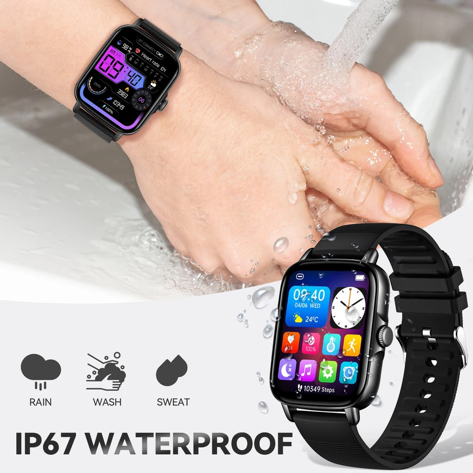 EIGIIS Waterproof Smart Watch with Fitness Tracker