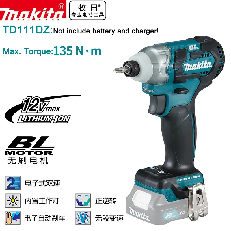 Makita TD111DZ - Avvitatore A Impulso 10.8V Compatto E Potente - Foto 6