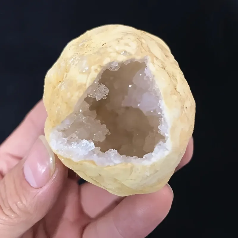 Natural Unopened Agate Geode Raw Crystals Mineral Energy Healing Rough Stones Crystal Cluster Cave Collection Specimen Gift 6