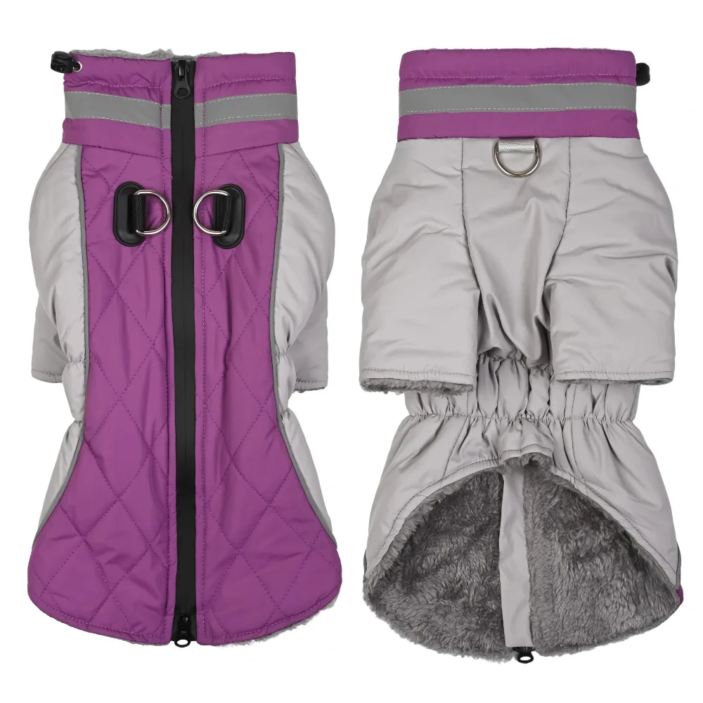 pet jacket Winter Dog Clothes Waterproof Warm Big Dog Jackets High Neck Vest Coat for Medium Large Dogs Clothes
