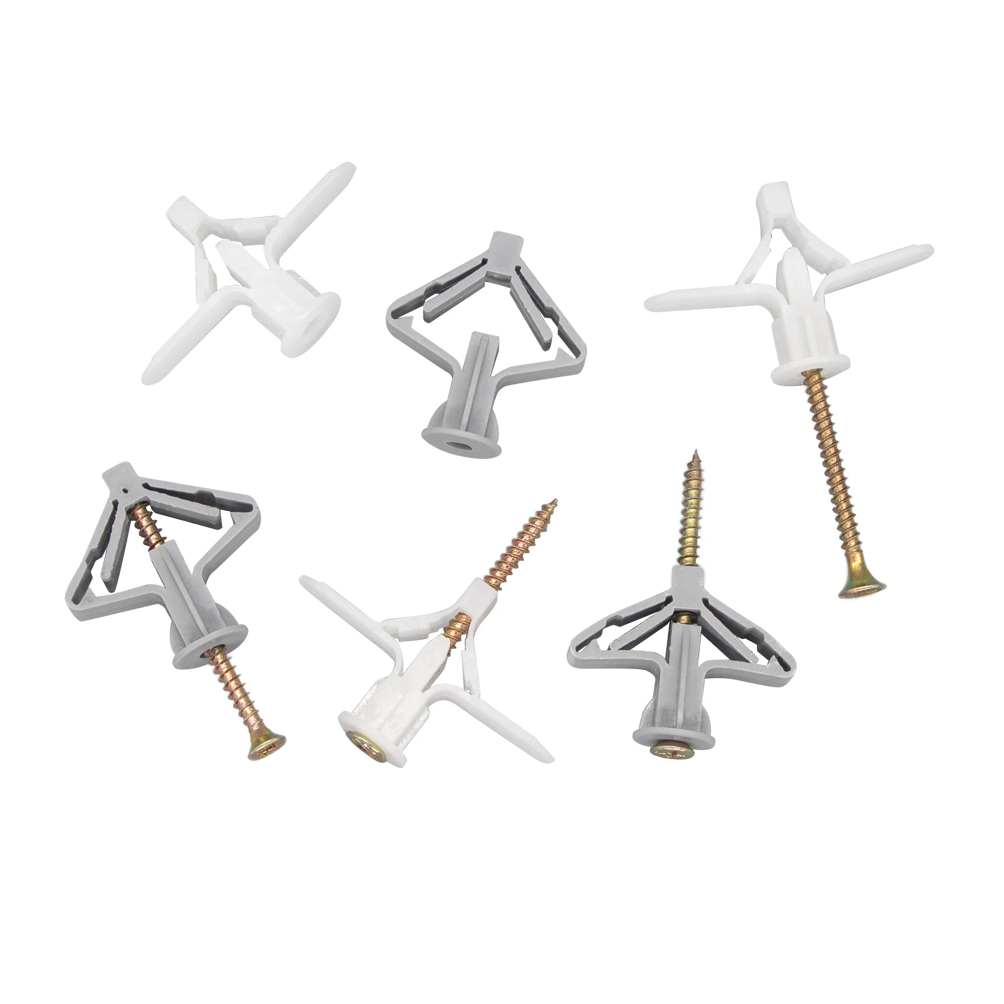 Nylon Expansion Drywall Anchoring Kit Special For Drywall With Galvanized Carbon Steel Screws Self-Drilled Wall 25 Sets drywall anchors drywall anchoring kit