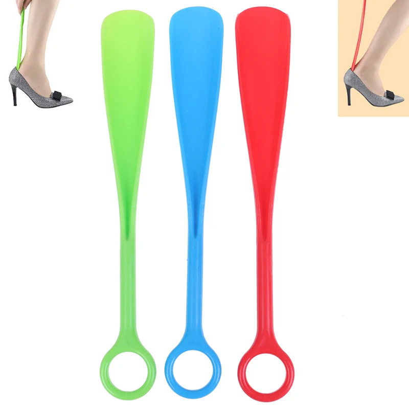 

1pc 12" Long Plastic Shoe Horn Shoehorn Shoe Helper Easy Sturdy Slip Random