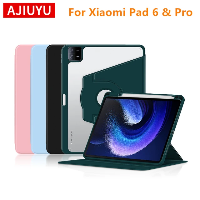 Etui For Xiaomi Pad 6 Pro Case 360 Degree Rotating Stand Tablet Funda For  Xiaomi Mi