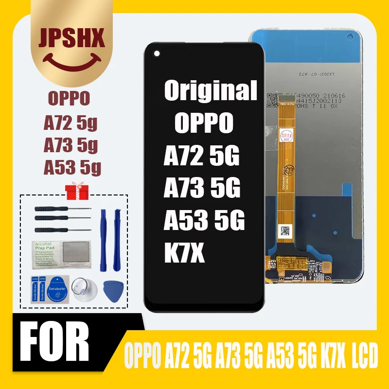 

6.5" For OPPO A72 5G / A73 5G / A53 5G / K7X LCD Display Touch Screen Digitizer Assembly For Realme Q2 / Realme V5 5G