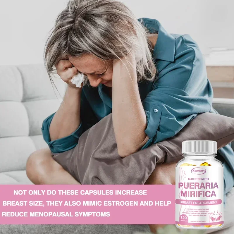 Contains Pueraria Mirifica-Vegan, Gluten-Free, Dairy-Free-Supplement for Women