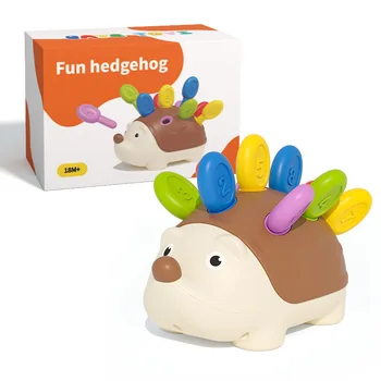 Hedgehog Montessori Educational Toy Fine Motor Toys for Toddlers Learning Counting & Training Develop Concentration Sensory Gift 1
