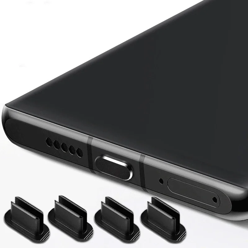 4szt Metalowa wtyczka przeciwpyłowa typu C Port ładowania USB Osłona przeciwpyłowa wtyczki do Samsung Huawei Xiaomi Pokrywy przeciwpyłowe na telefon