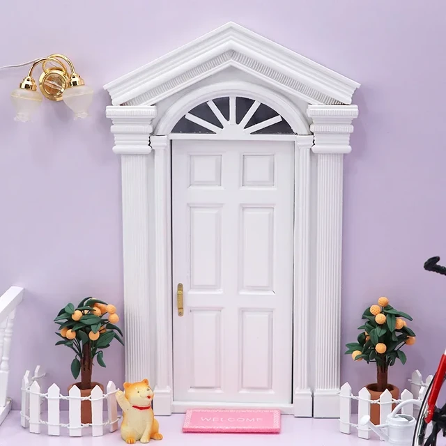 Fenêtre miniature de maison de poupée, faire semblant de jouer en