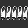 Oval Silver  5PCS