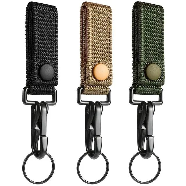 2 Clip Portachiavi Tattiche Per Cintura - Gancio Nylon Per Chiavi Auto, Zaino E Outdoor - Foto 8