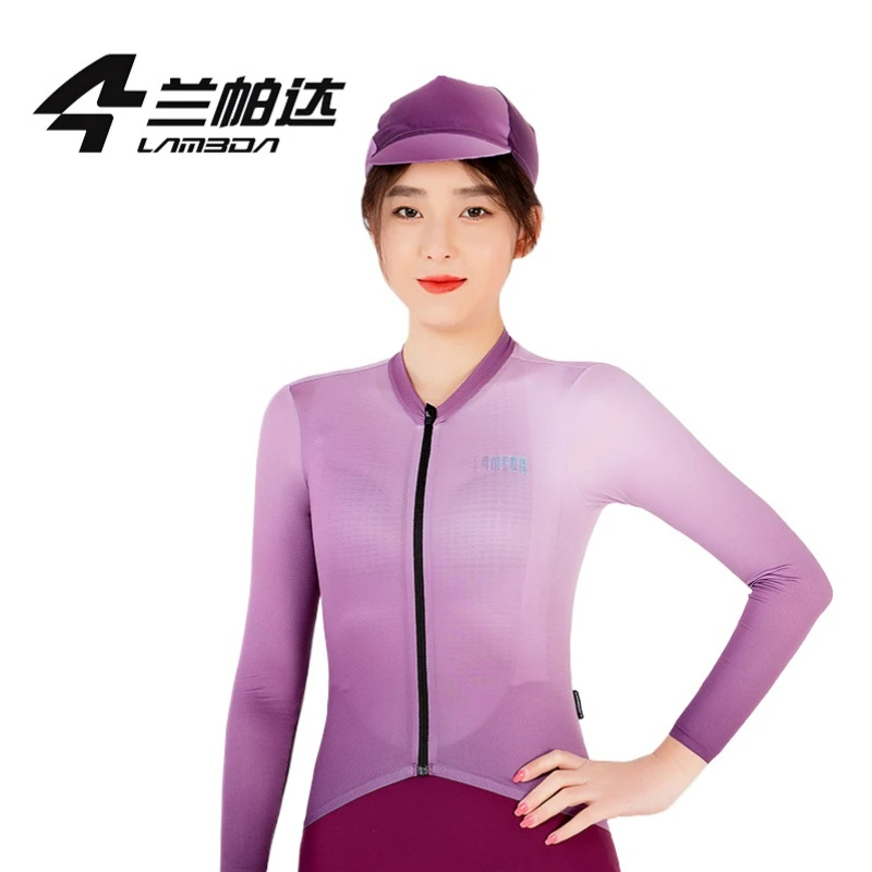 LAMEDA Woman Cycling Jerseys Long Sleeve Spring Summer Cycling Tops Breathable Bike Clothes With Pockets Woman&rsquo;s Sport Clothes