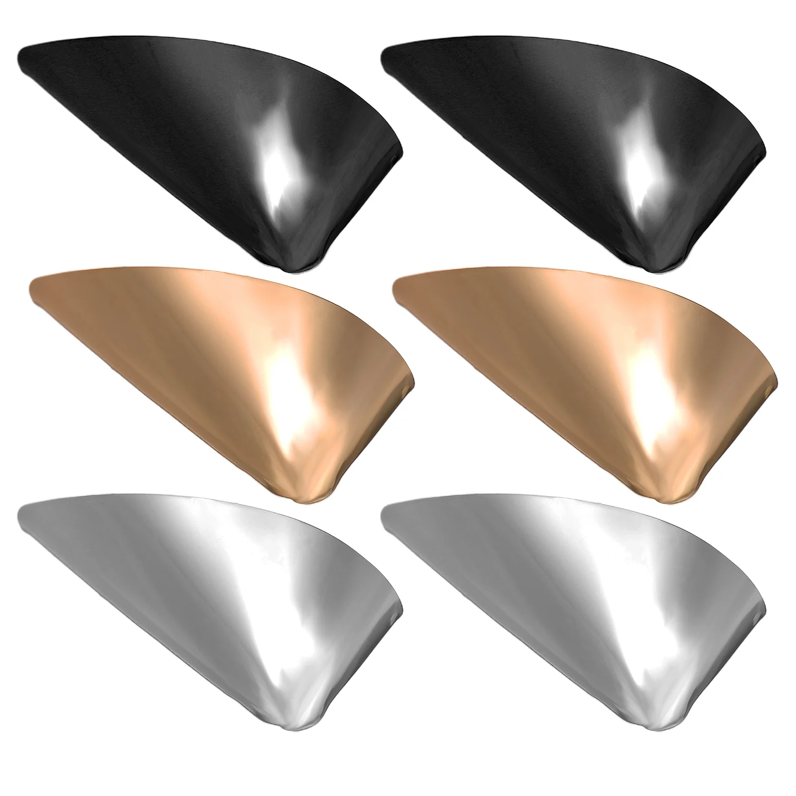 6 Pcs Crease Toe Protector Shoes Pointed Protectors Insoles Metal Women's Boot Heels 6