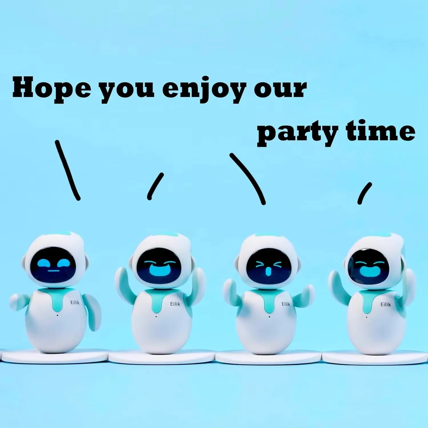 Eilik-Cute Robot Pets for Kids and Adults, Your Perfect Interactive Companion at Home or Workspace, Unique for Girls & Boys.