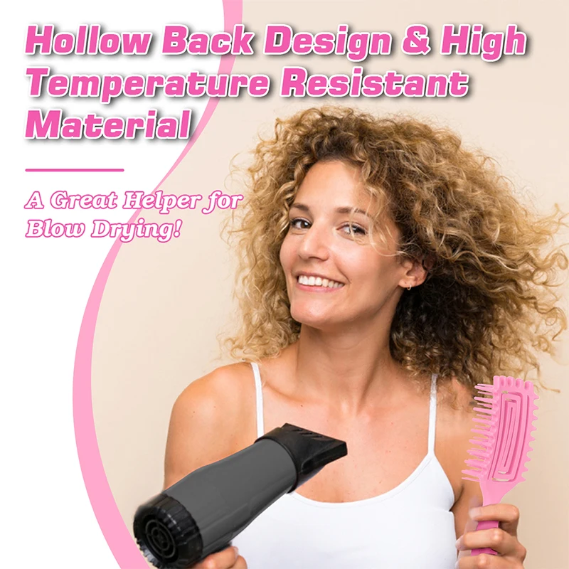 Vented Curl Defining Brush Men's and Women's Curly Hair Brush Curl Define Styling Brush for Combing and Shaping 6