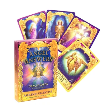 Angel Answers Oracle Cards Leisure Party Table Game High Quality Fortune-telling Work Life Prophecy Tarot Deck Adult Board Games 1