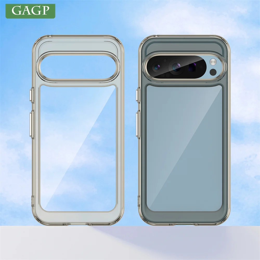 Vibrant Clear Acrylic Shockproof Case - Slim & Durable Design